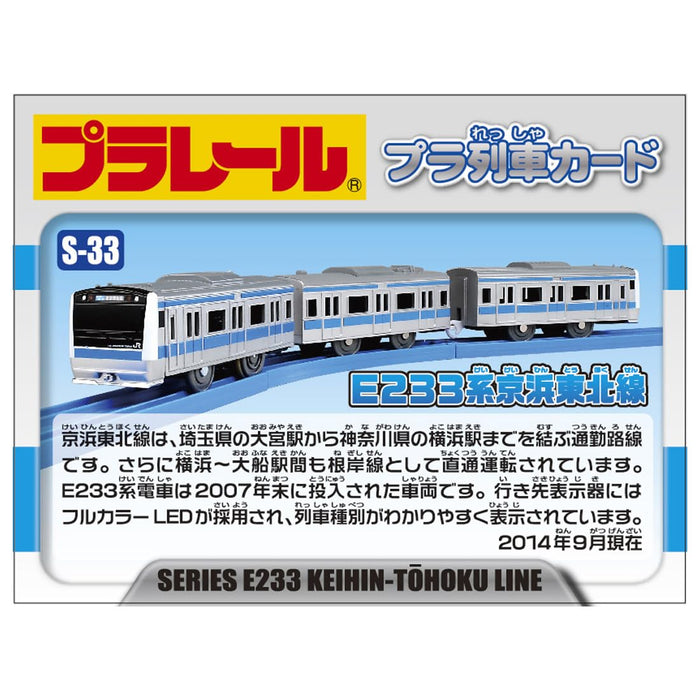 Takara Tomy Plarail S-33 E233 Series Keihin Tohoku Line Toy Train Set