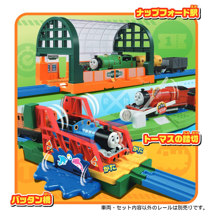 TAKARA TOMY Pla-Rail Thomas et ses amis Partons à l'aventure ! Kit de paysages passionnants