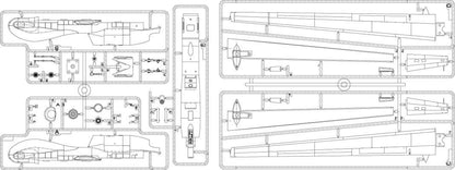 PLATZ Ac-4 U.S.A.F. Unmanned Aerial Vehicles Rq-4B Global Hawk 1/72 Scale Kit- Japan Figure Store - #1 Bring To You The Best Japanese Goods