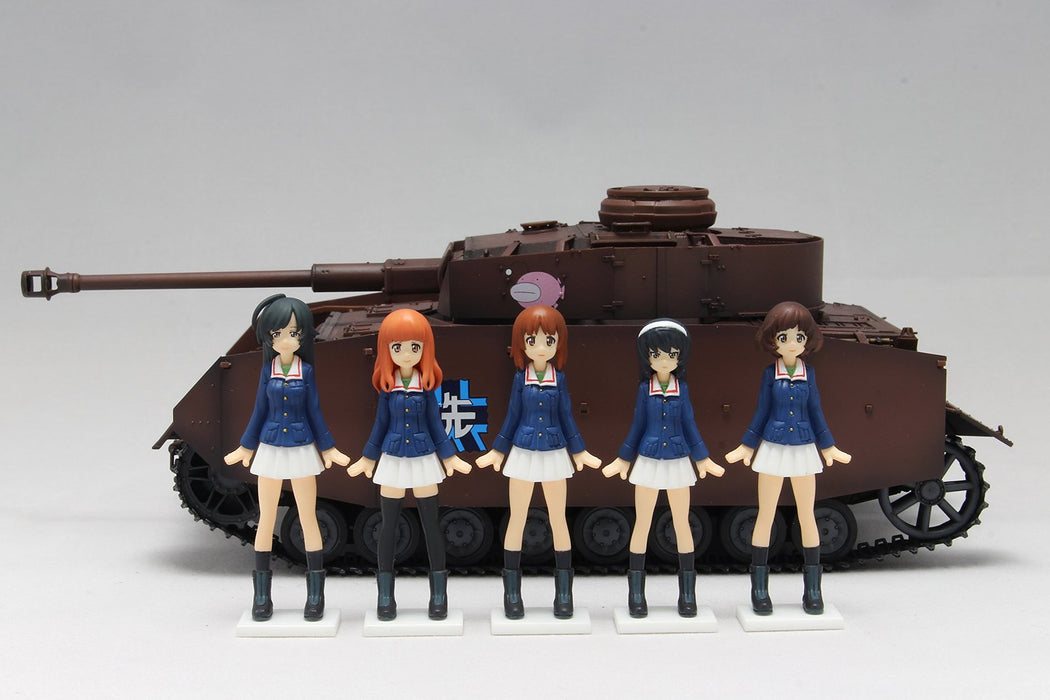 Platts Girls Und Panzer Movie Version Ankou Team Figure Set 5 Figure Set 1/35 Image Scale Pvc Painted Finished Product Gpfc-1