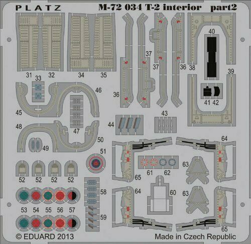 Platz 1/72 Photo-etched Parts For Jasdf T-2 Plastic Model Kit