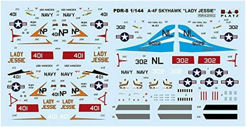 Platz 1/144 A-4f Skyhawk 'lady Jessie/blue Tail Flies' Set Of 2 Plastic Model