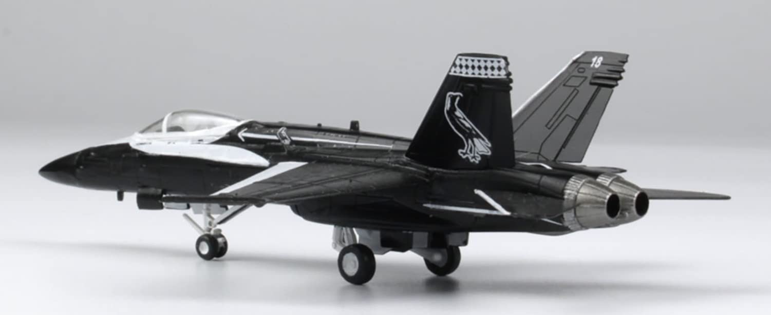 PLATZ 1/144 Raaf F/A-18A Hornet Black Magpie Australian Air Force 100th Anniversary Paint Design 2Planes Set Kunststoffmodell