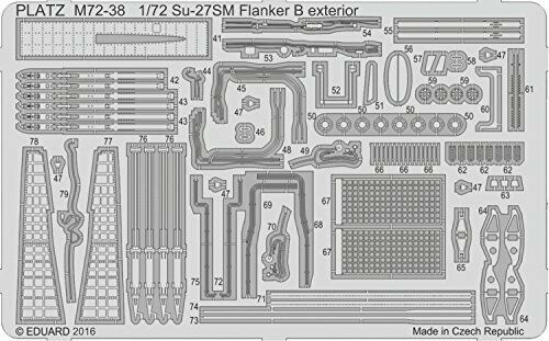 Platz 1/72 Photo-etched Parts For Su-27 Flanker For Exterior Plastic Model