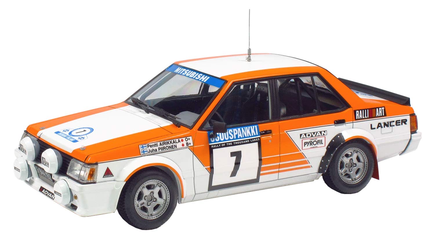 Platz Pn24018 Nunu Racing Series Mitsubishi Lancer Turbo 82 Rally Of 1000 Lakes 1/24 Plastic Model