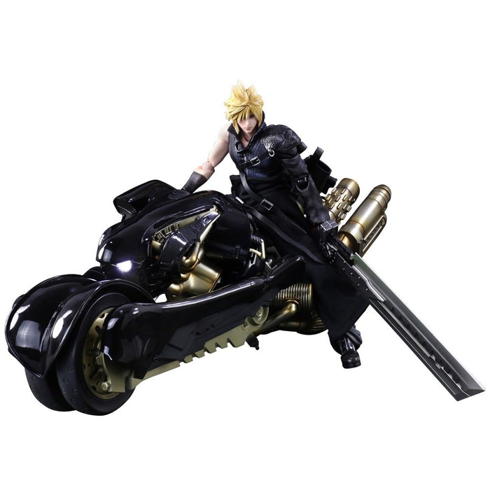 Play Arts Kai Final Fantasy Vii Advent Children Cloud Strife Fenrir Pvc Painted Action Figure