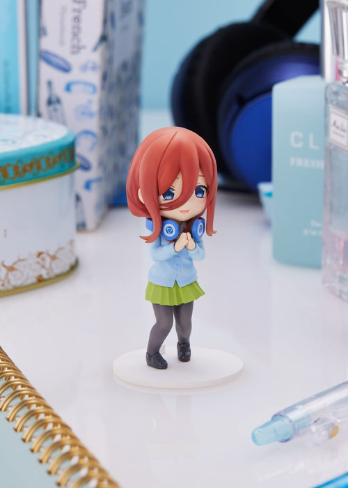 Plumpmoa The Quintessential Quintuplets ∬ Mini Figure Miku Nakano Height Approx. 70Mm Non-Scale Pvc Pre-Painted Complete Figure