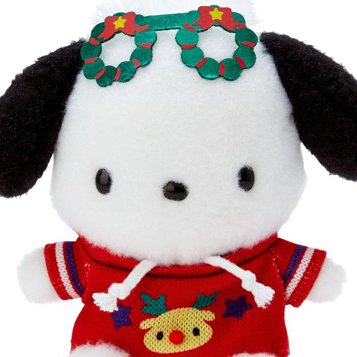 Sanrio  Pochacco Stuffed Toy (Christmas Sweater Design)