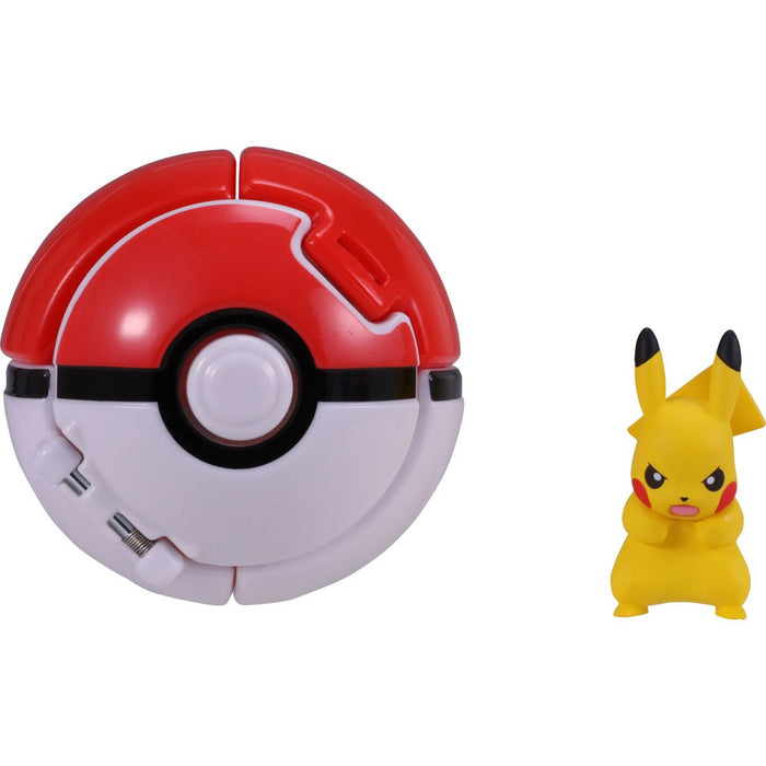 Takara Tomy Monster Collection Pikachu im Monsterball Taschenmonster Pokedelze