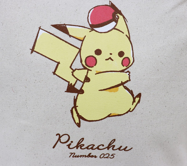 Pocket Monsters Pikachu Tote Bag 2Way Compatible w/A4 Ivory - Crux