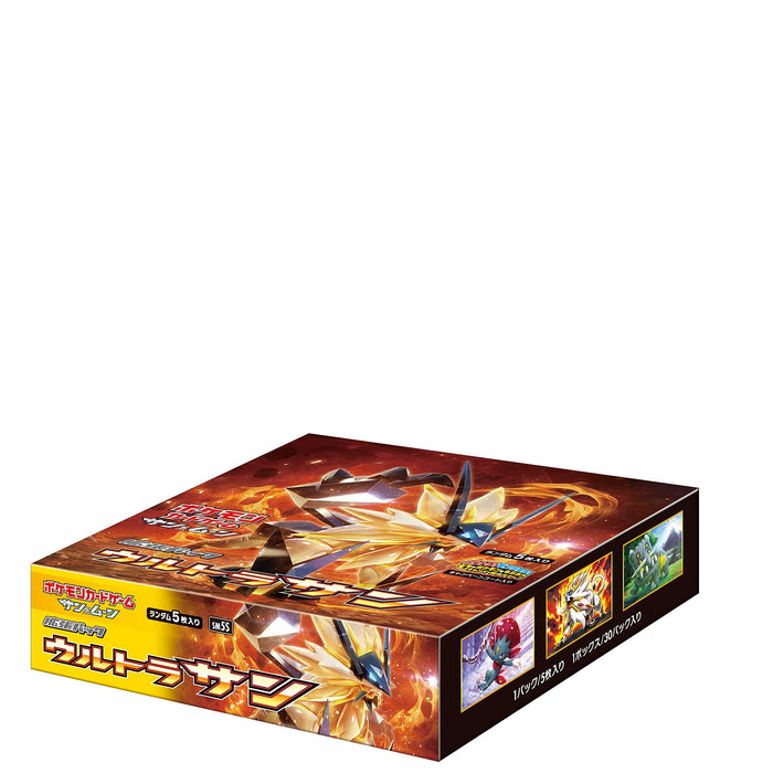 Jeu de cartes Pokemon Sun &amp; Moon Booster Pack Ultra Sun Box Jeu de cartes à collectionner du Japon