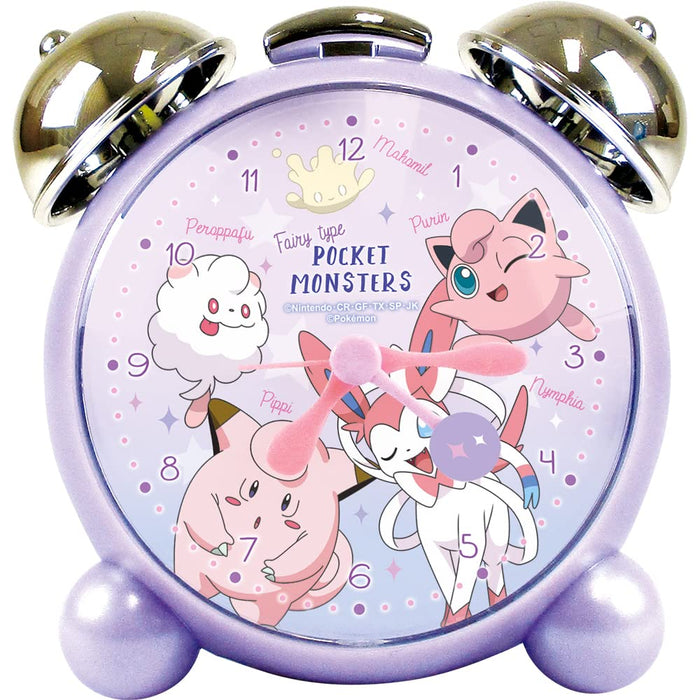 POKEMON CENTER ORIGINAL Alarm Twin Bell Clock Fairy Type Jigglypuff