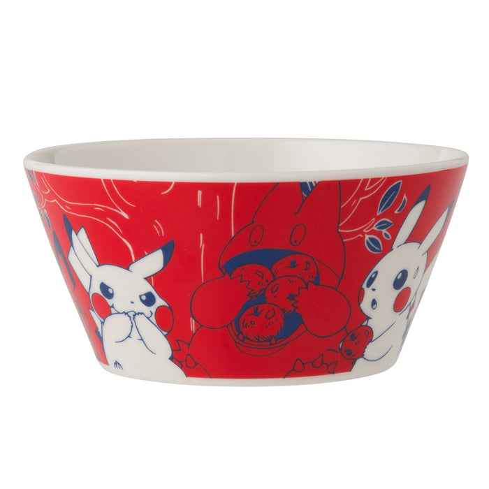 POKEMON CENTER ORIGINAL Pikachu In The Forest Bowl Red