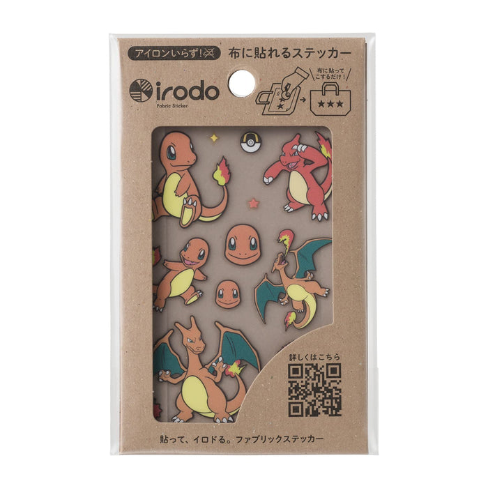 Pokemon Center Original Cloth Sticker Irodo Charmander Lizard Lizardon