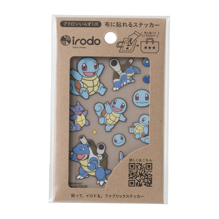 Pokemon Center Original Stoffaufkleber Irodo Squirtle &amp;Amp; Schildkröte &amp;Amp; Blastoise