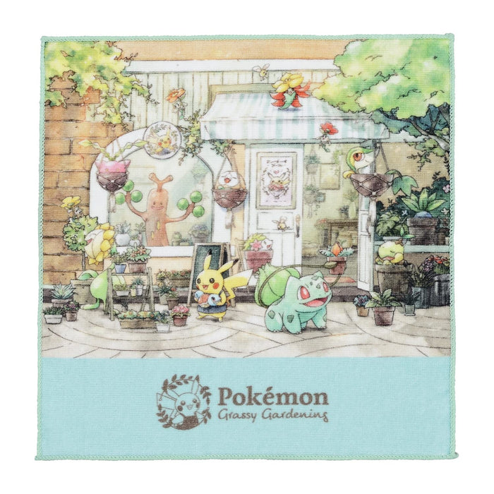 POKEMON CENTER ORIGINAL - Hand Towel Pokemon Grassy Gardening