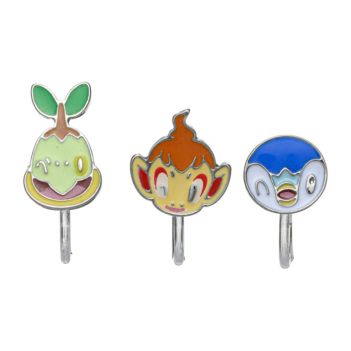Pokemon Center Original Accessory Earrings 68 Turtwig Chimchar Piplup