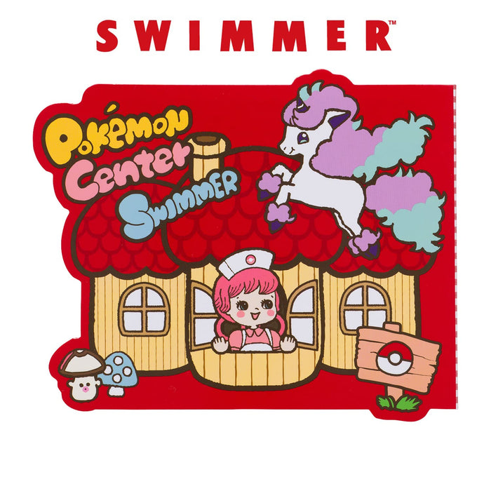 Pokemon Center Original Swimmer Die Cut Memo Henteko Cute