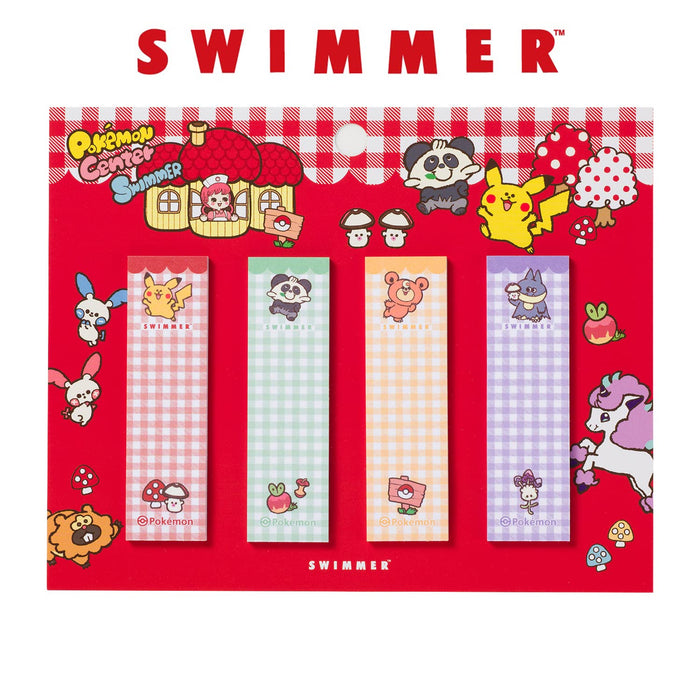 Pokemon Center Original Swimmer Fusen Set Henteko Cute