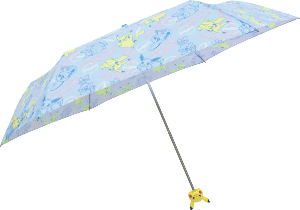 J'S PLANNING - Pokemon Character Icon Handle Folding Umbrella 'Monster Ball' - Light Blue