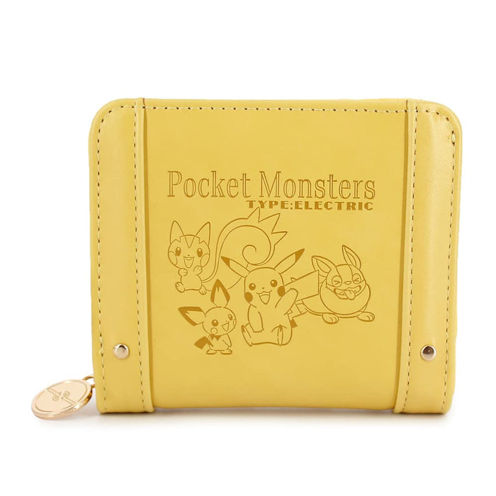 POKEMON CENTER ORIGINAL - POKEMON CENTER ORIGINAL - Pm Square Round Embossed Wallet Yellow