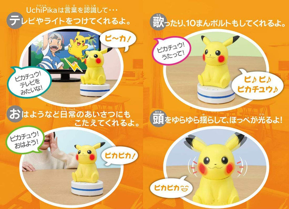 Takara Tomy Pokémon Hey UchiPika Pikachu Figurines Pokémon Japonais Modèles Pikachu