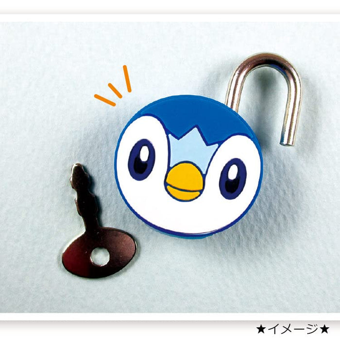 POKEMON CENTER ORIGINAL - Mascot Padlock Keychain Piplup