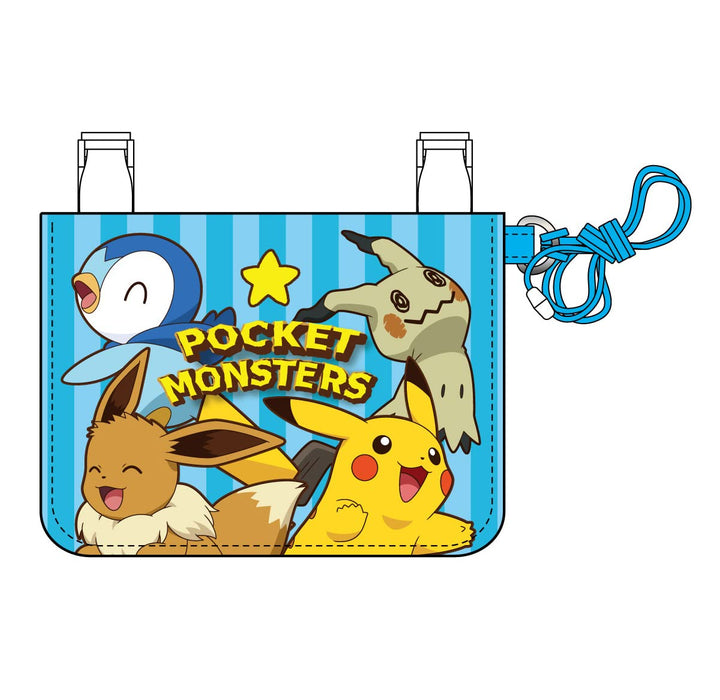Pokemon Center Original Mini Pouch Wallet With Neck Strap Blue