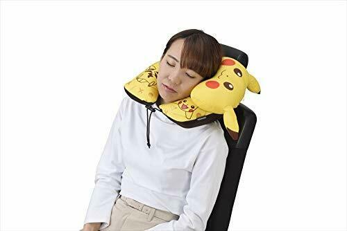 Pokemon Neck Pillow W/mini Coussin Pikachu Jaune Anime Jouet