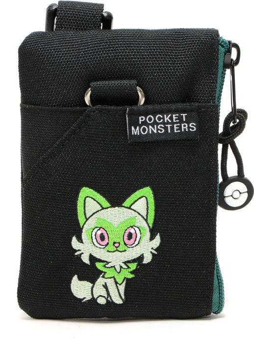 Pocket Monsters Pokemon Pass Case Yakpak Pass Coin Case Kuro/Nyaoha - Made In Japan