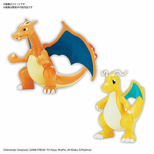 Collection de modèles en plastique Pokemon 43 Charizard Battle Ver. &amp; Ensemble Dragonite Vs