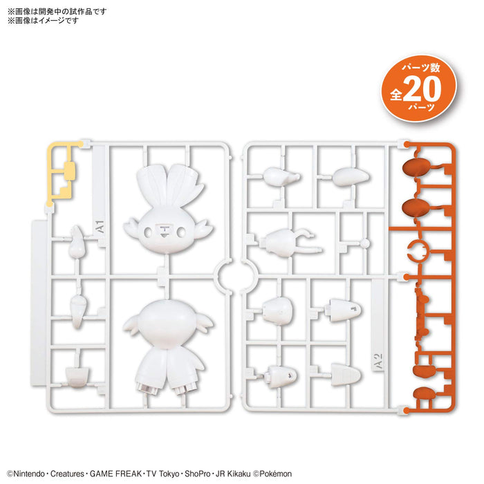 Bandai Spirits Pokemon Plamo Collection Quick!! 05 Scorbunny Plastic Model Kit From Japan