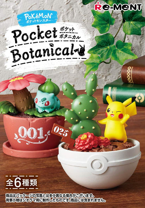 RE-MENT Pokemon Pocket Botanical 1 Box 6 Pcs Set