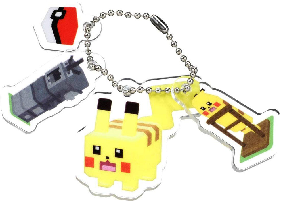 TAKARA TOMY Pokemon Quest Pokexel Acrylic Mascot Pikachu