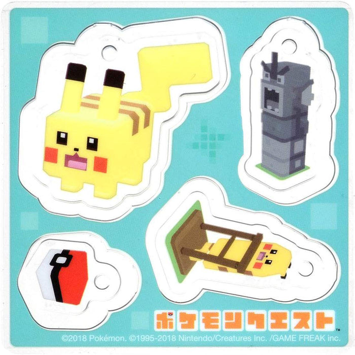 TAKARA TOMY Pokemon Quest Pokexel Acrylic Mascot Pikachu