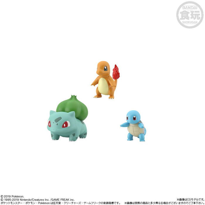 BANDAI CANDY - Pokemon Scale World Kanto Figur 1 Box 10 Stk