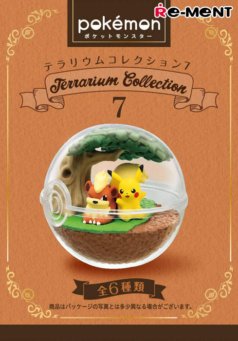RE-MENT Pokemon Terrariensammlung Vol. 7 1 Karton 6 Figuren Komplettes Set