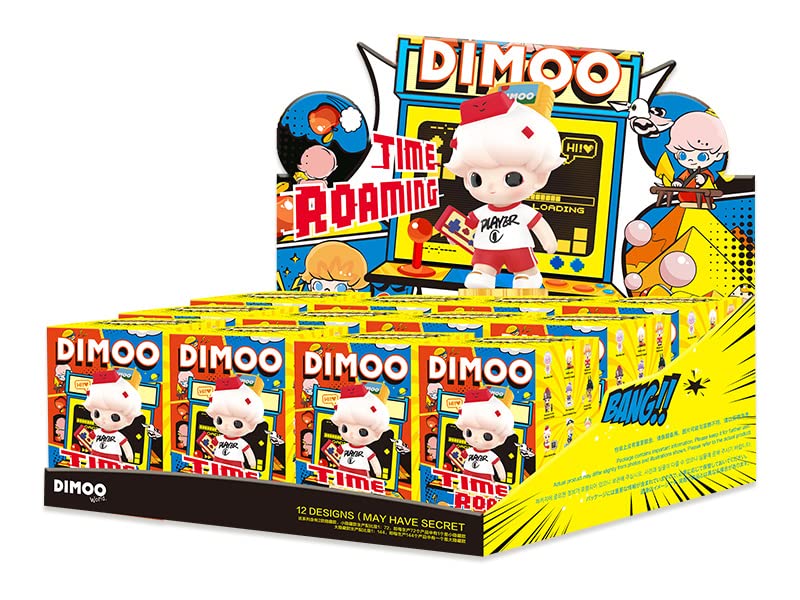Pop Mart Dimoo Time Roaming Series Abs Pvc Trading Figures Box Of 12