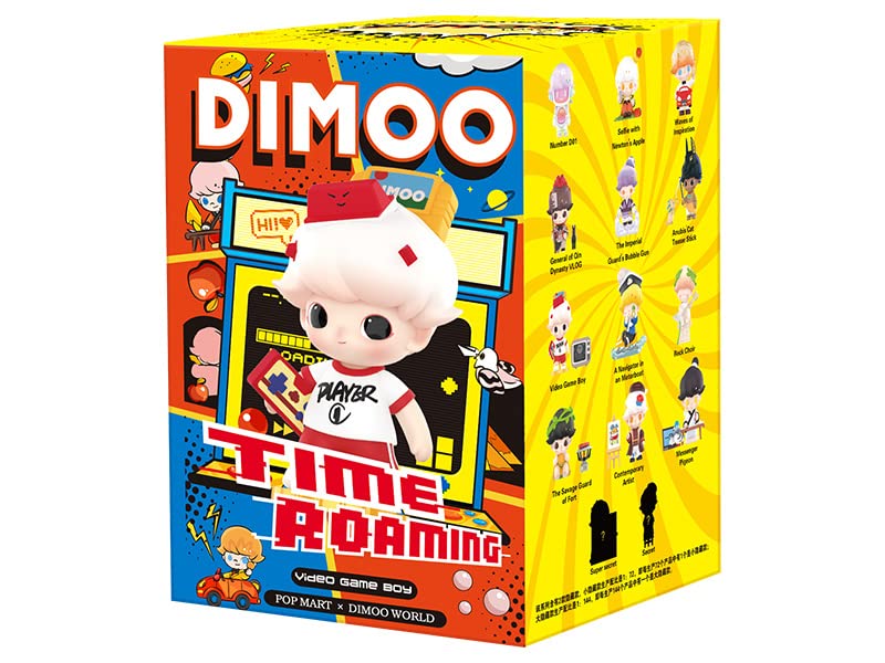 Pop Mart Dimoo Time Roaming Series Figurines de trading en PVC ABS Boîte de 12