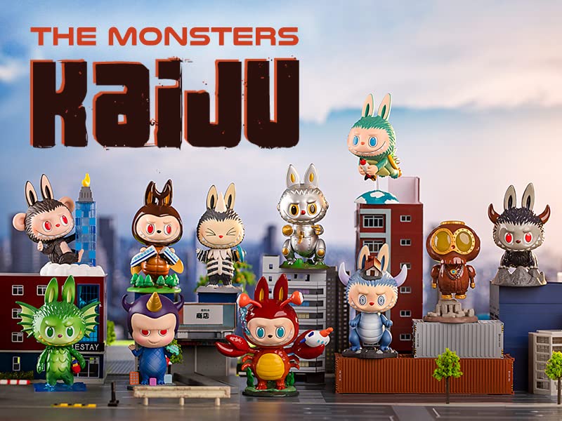 Pop Mart Labubu The Monsters Kaiju Series Pvc Abs Trading Figures Box Of 9