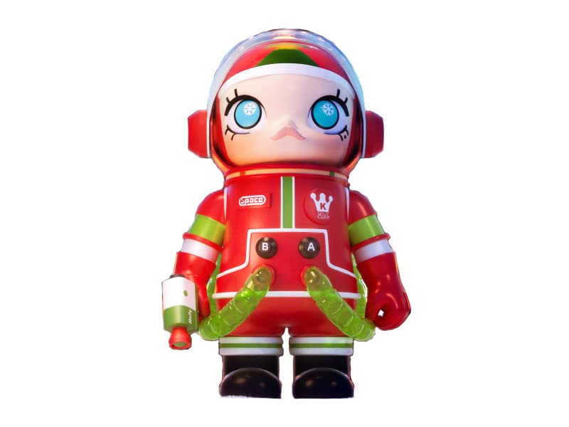 Pop Mart Mega Collection 400 % Space Molly Weihnachtsfigur aus PVC und ABS, lackiert, fertig