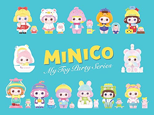 Pop Mart Minico Toy Party Series Pvc Abs Trading Figures Box Of 12