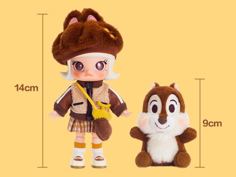 Pop Mart Molly Chip Dale Chip Pvc Abs Nylon Painted Action Figure
