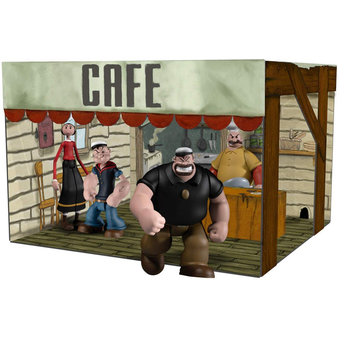 Popeye: Popeye Cafe Lounge 5-Point 3.75  Action Figure Box Set 611414