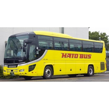POPONDETTA 8216 Hino S'Elega Super High-Decker Hato Bus Moulé Sous Pression Modèle N Échelle