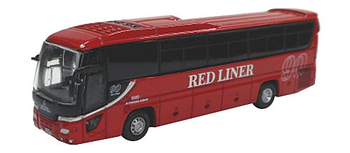 POPONDETTA 8212 Isuzu Gala Jr. Kyushu Bus 'Red Liner' Druckgussmodell Spur N