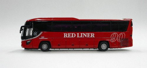 POPONDETTA 8212 Isuzu Gala Jr Kyushu Bus 'Red Liner' Die-Cast Model N Scale