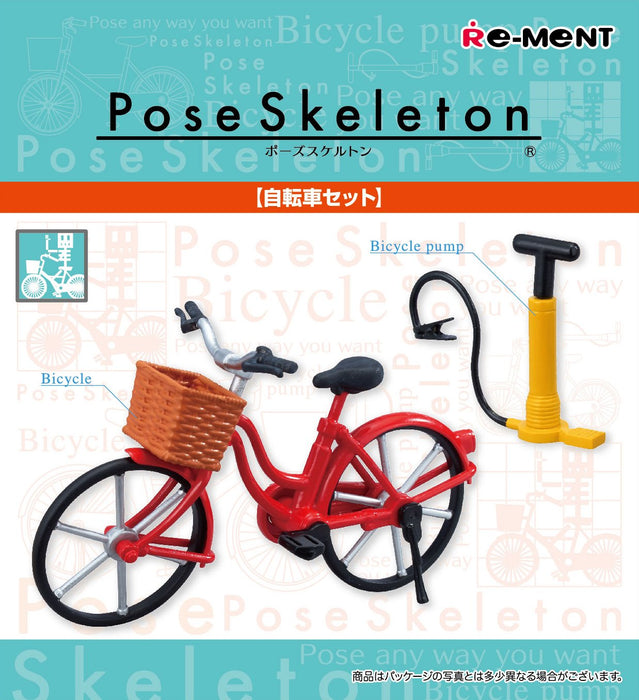 Re-Ment Japan Pose Skelett Fahrradzubehör-Set