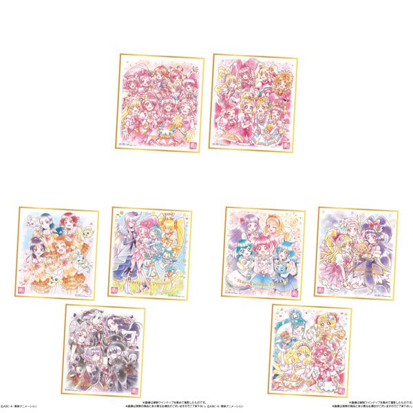 BANDAI Candy Pretty Cure Shikishi Art 20Th Anniversary Ver. 10Pcs Box