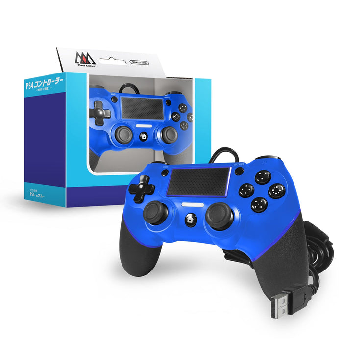 Three Arrow Ps4 Wired Controller Blue